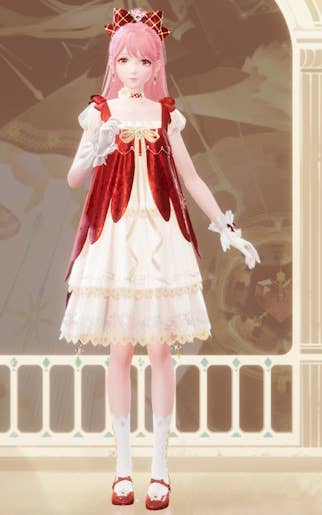 Никки в наряде Далеко и Вдаль в Infinity Nikki.