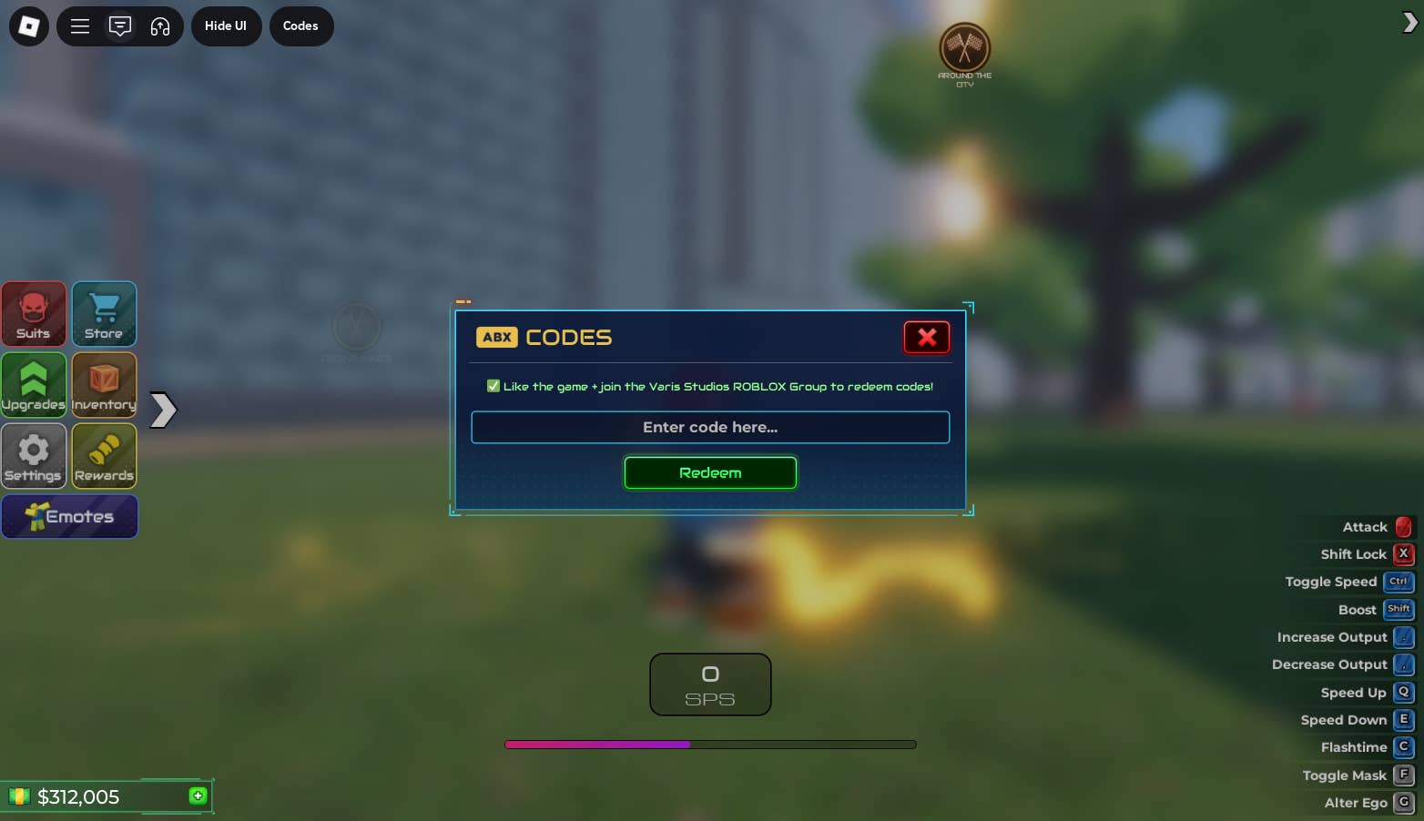 Окно ввода кода в Flashpoint Worlds Collide.