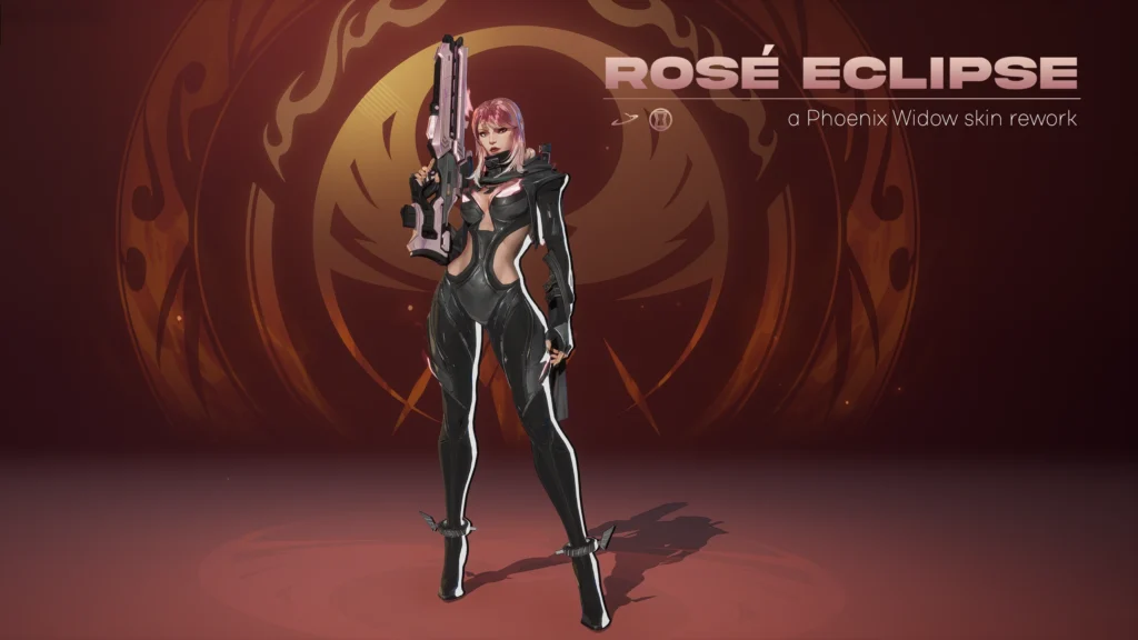 Marvel Rivals Чёрная Вдова — Мод Rose Eclipse v1.0