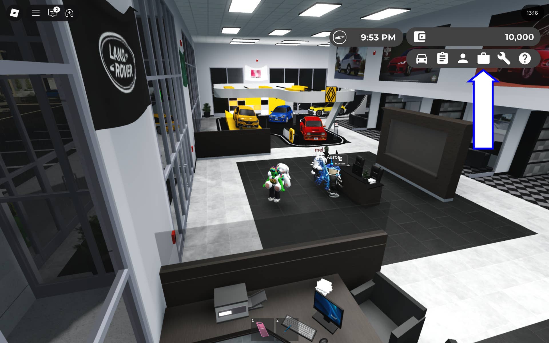 Скриншот Greenville в Roblox с кнопкой магазина игры.