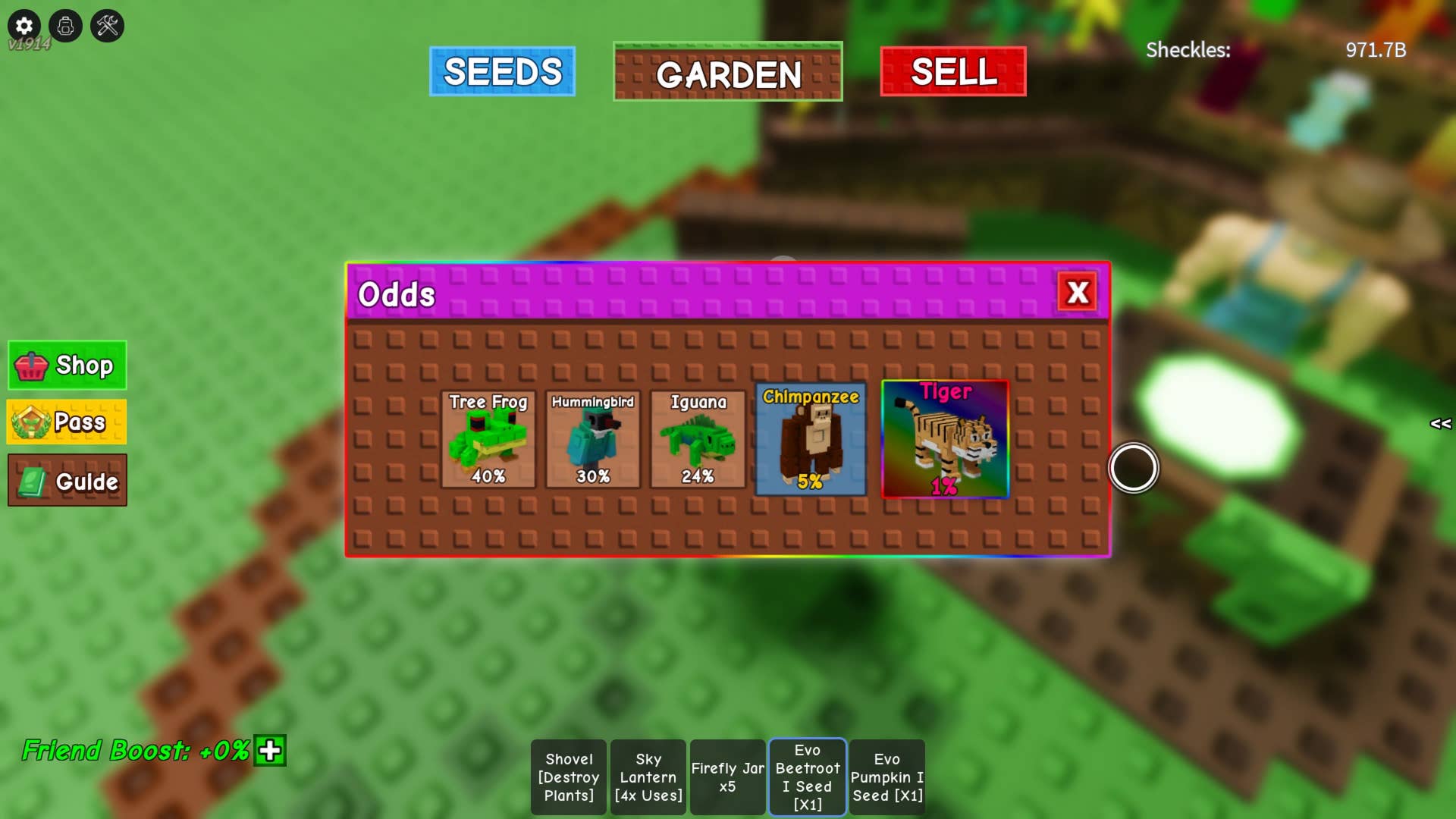 Джунгл-яйцо Grow a Garden