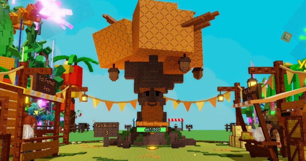 Обновление события «Осенний рынок» в Grow a Garden