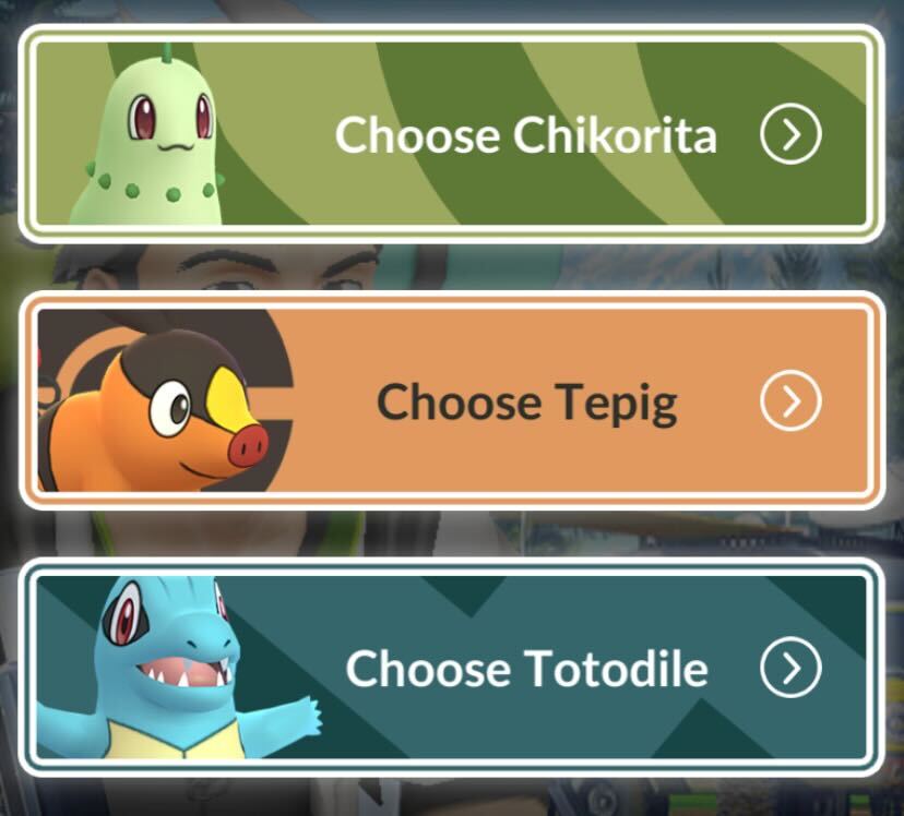 Меню выбора для задания Pokémon Legends: Z-A в Pokémon Go.