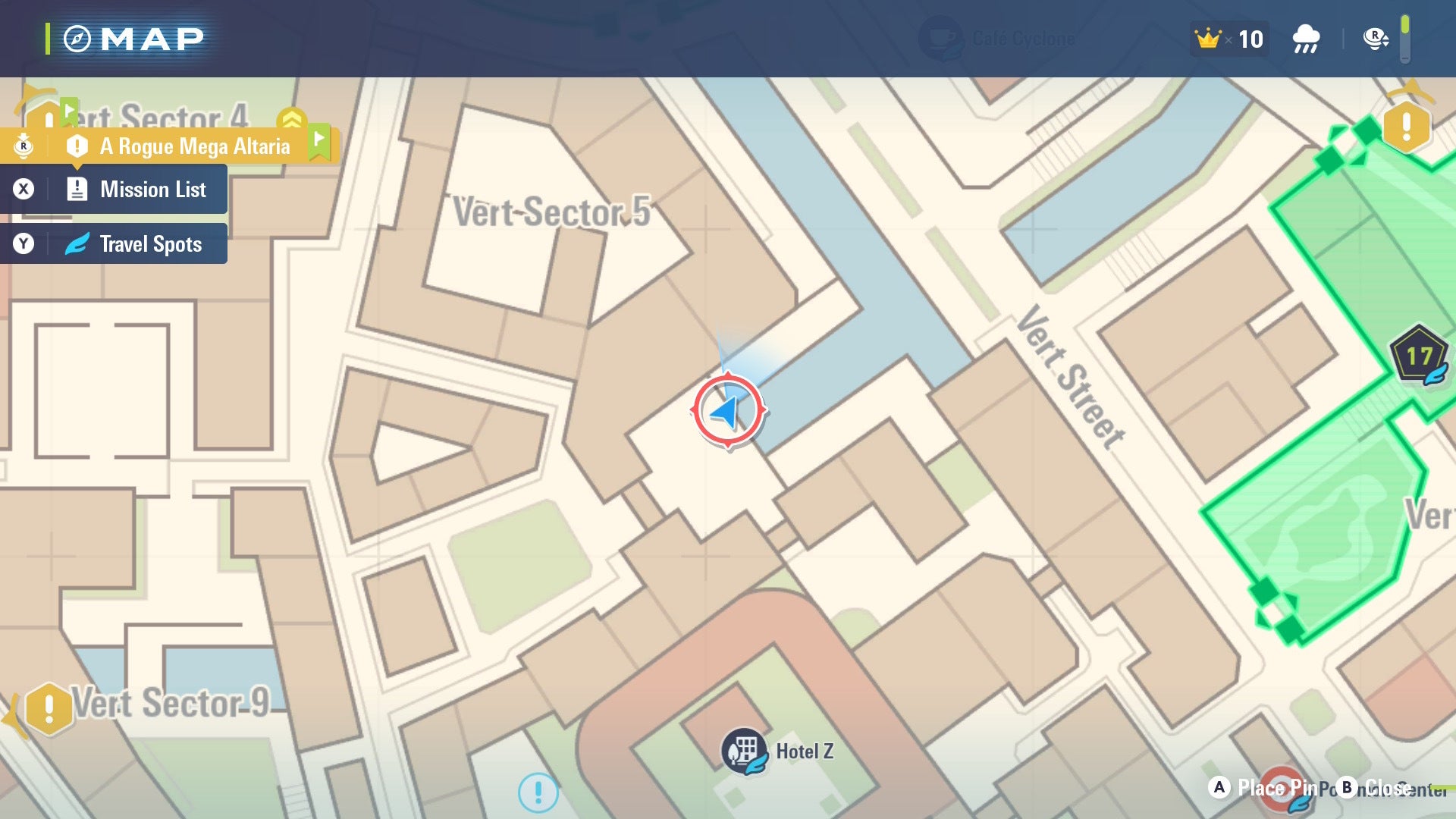 Место, где можно найти Goomy, показано на карте Lumiose City в Pokémon Legends Z-A