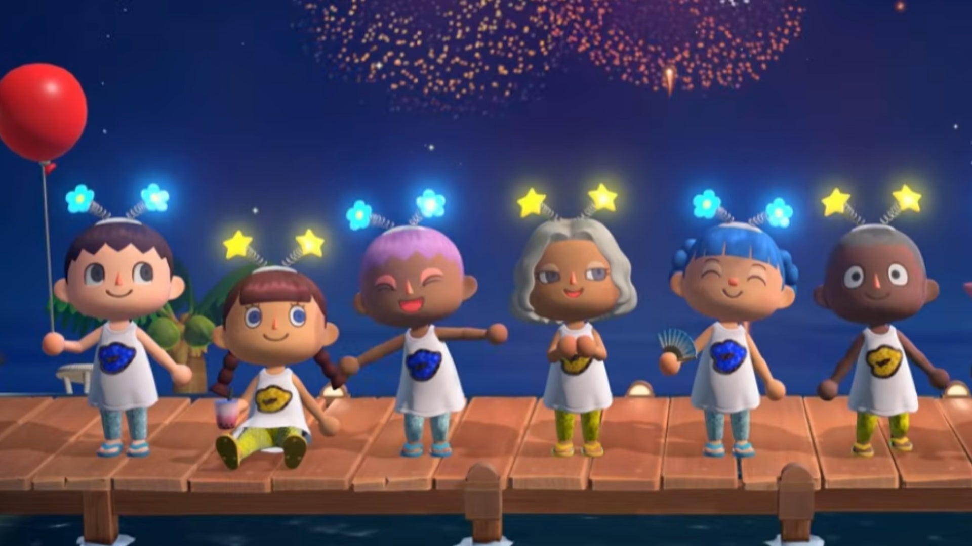 animal crossing new horizons matching hotel outfits on pier