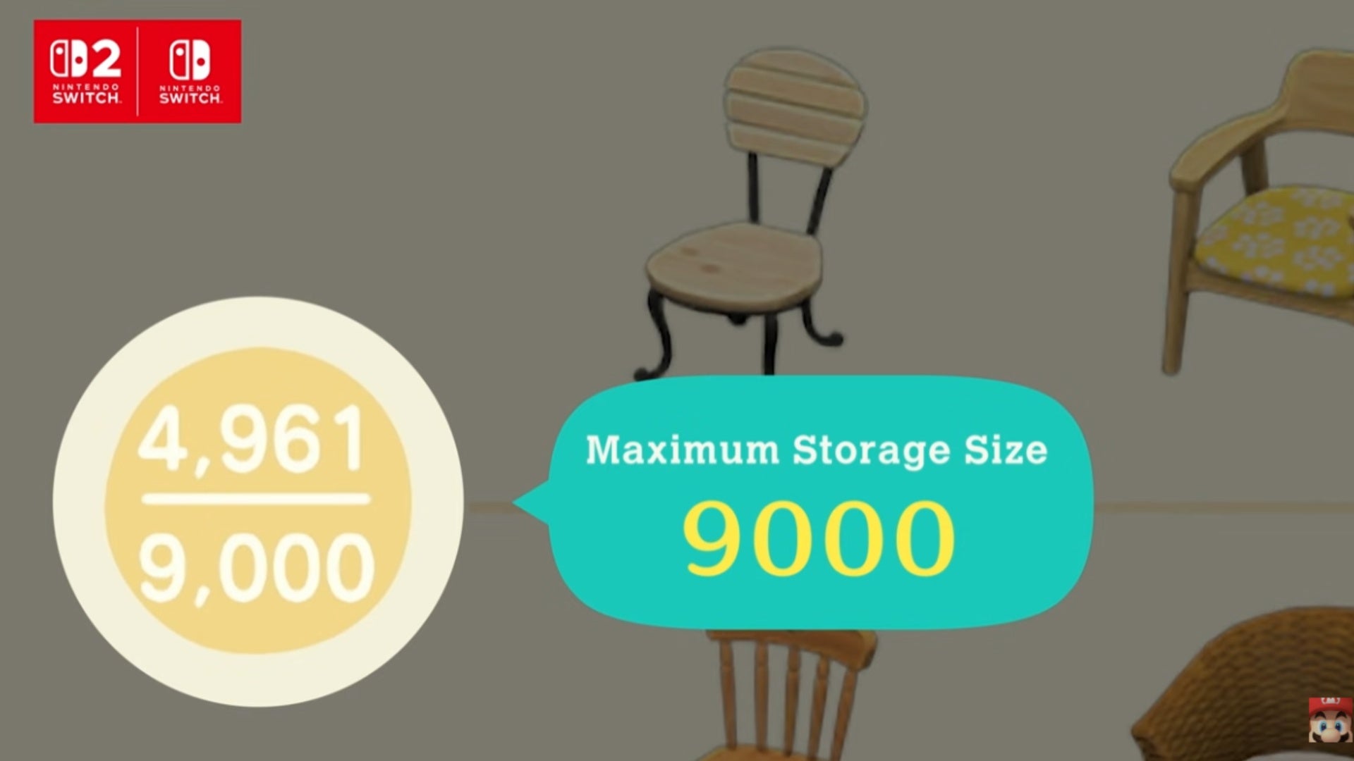 animal crossing new horizons maximum storage space increase from 5,00o to 9,000