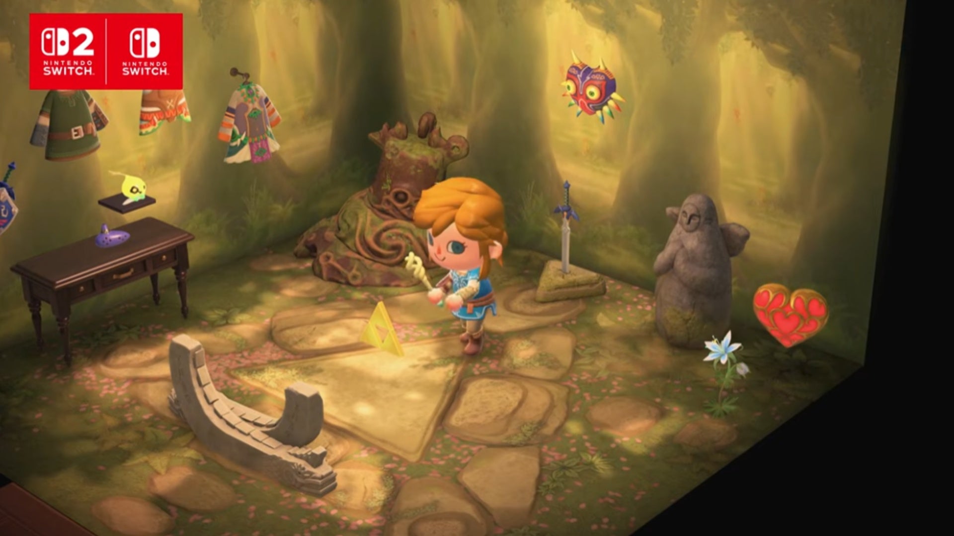 animal crossing new horizons zelda example room