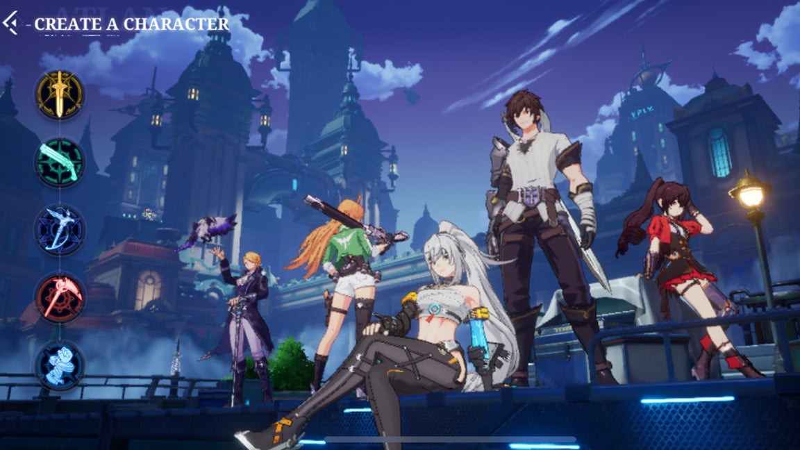 Экран создания персонажа в Crystal of Atlan.