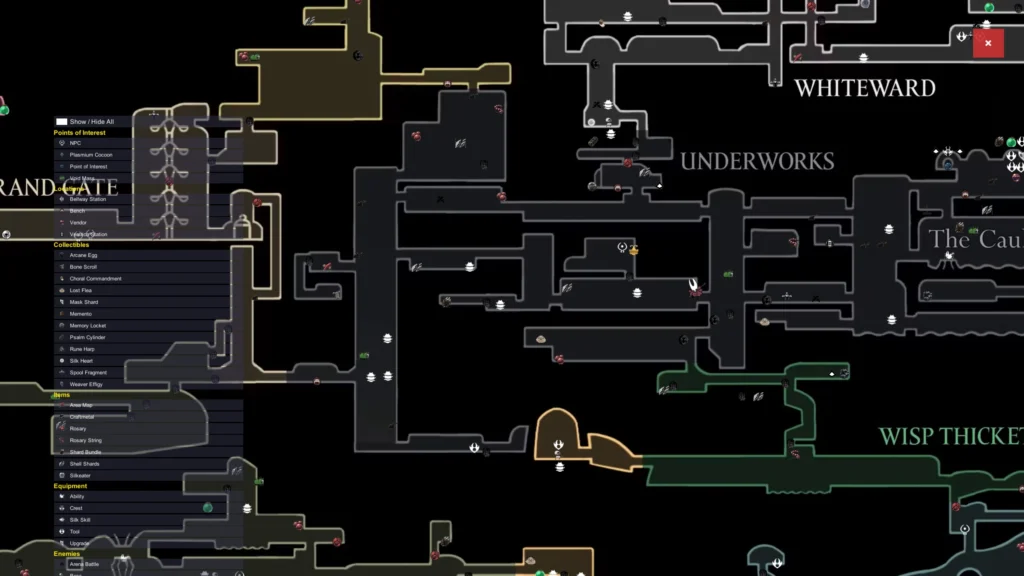 Hollow Knight: Silksong — Мод интерактивной карты v0.0.7