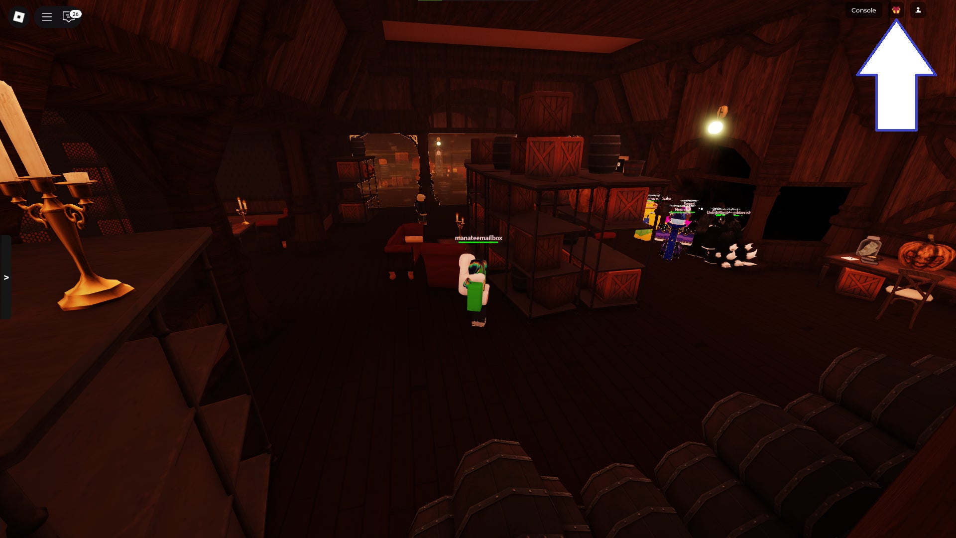 Скриншот Kaiju Paradise в Roblox, показывающий кнопку кодов игры.