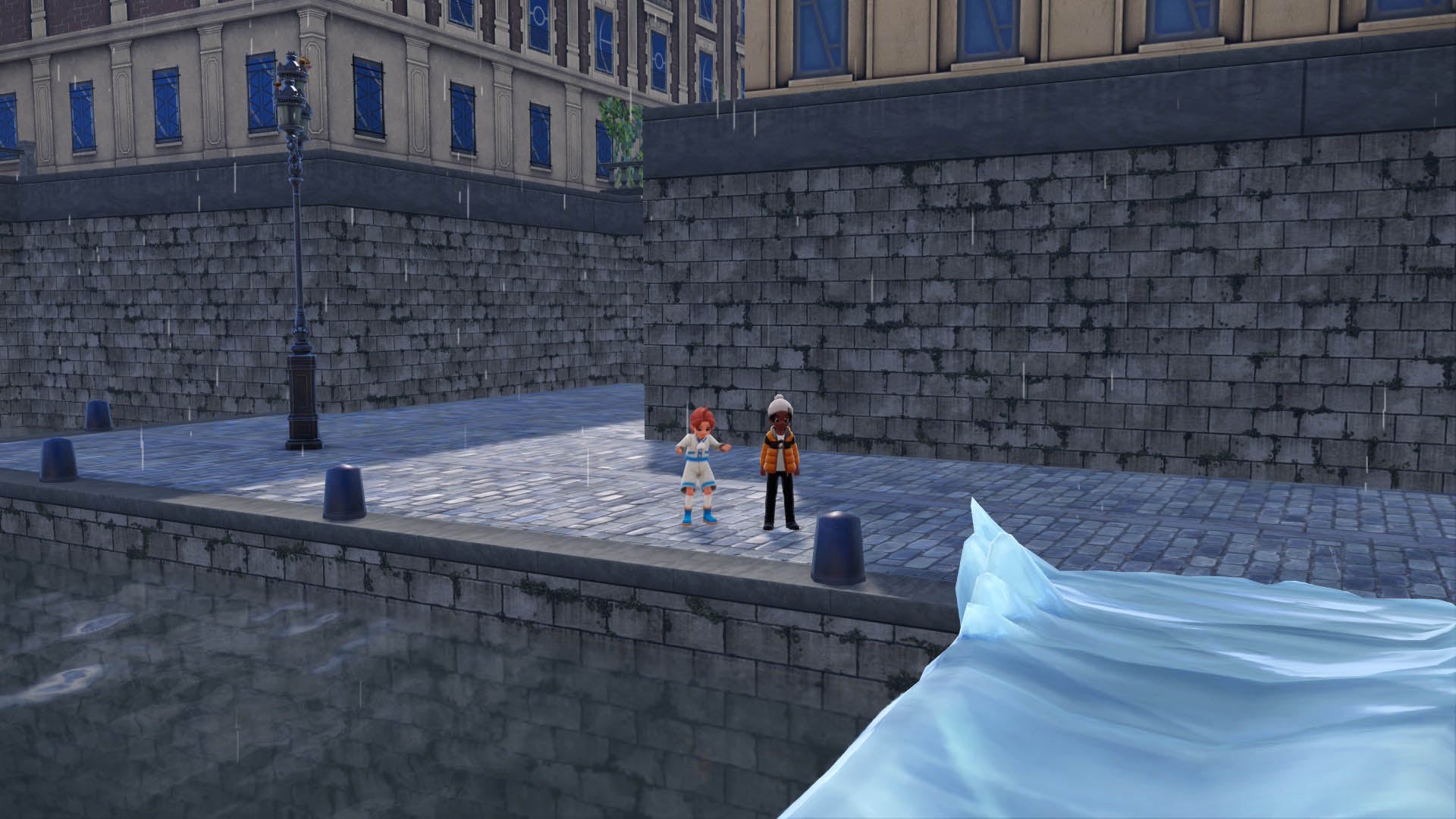 Дети под дождём в Pokémon Legends: Z-A