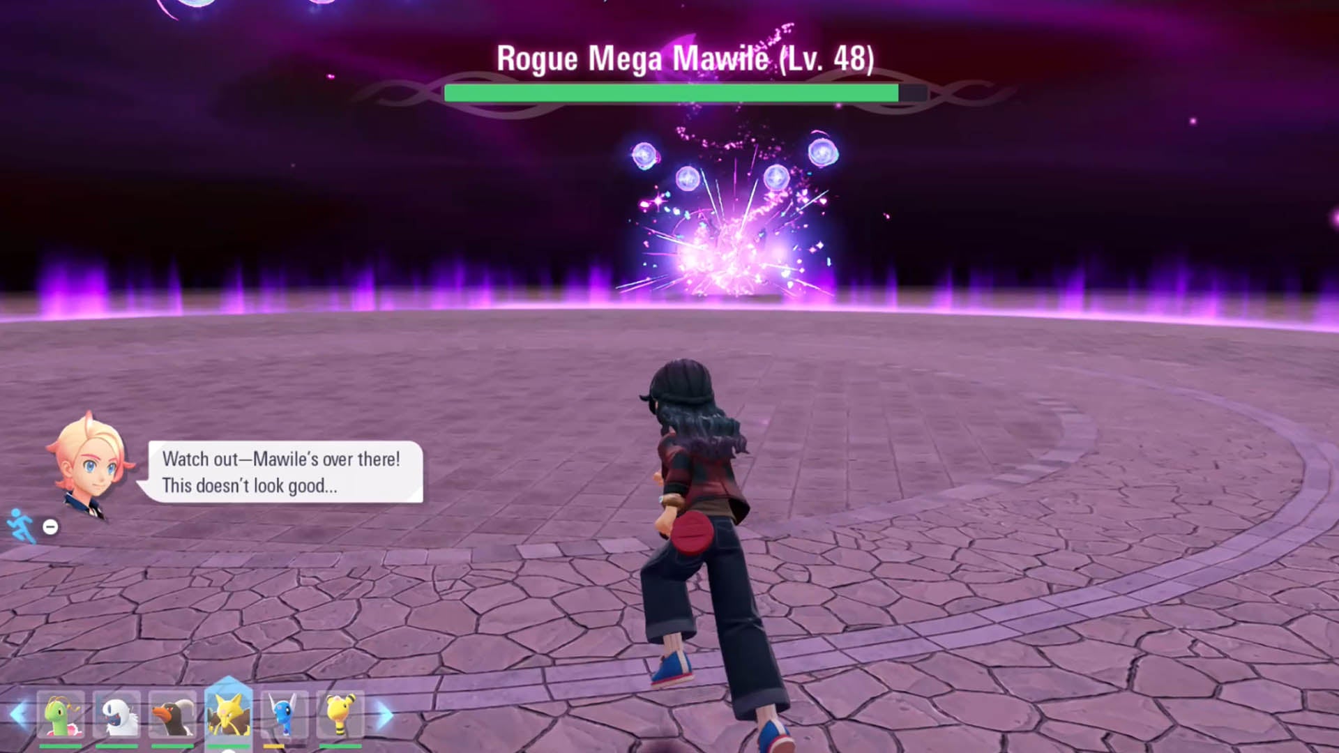pokemon legends z-a rogue mega mawile purple orbs