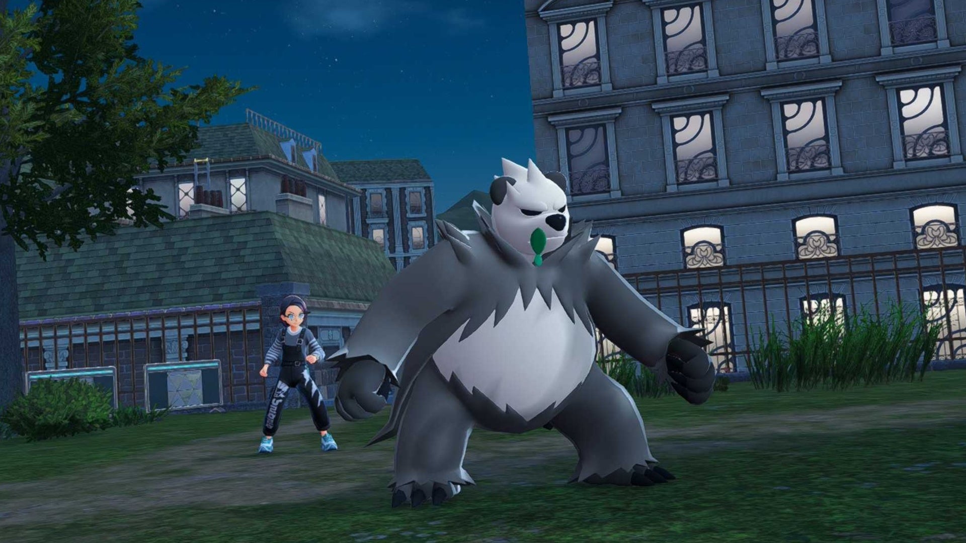 pokemon legends z-a trainer and pangoro