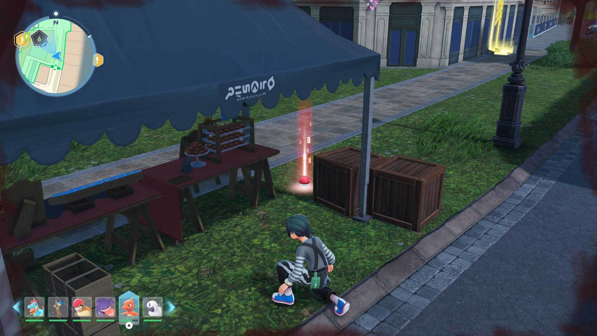 pokemon legends z-a wild zone 6 super potion stall item location