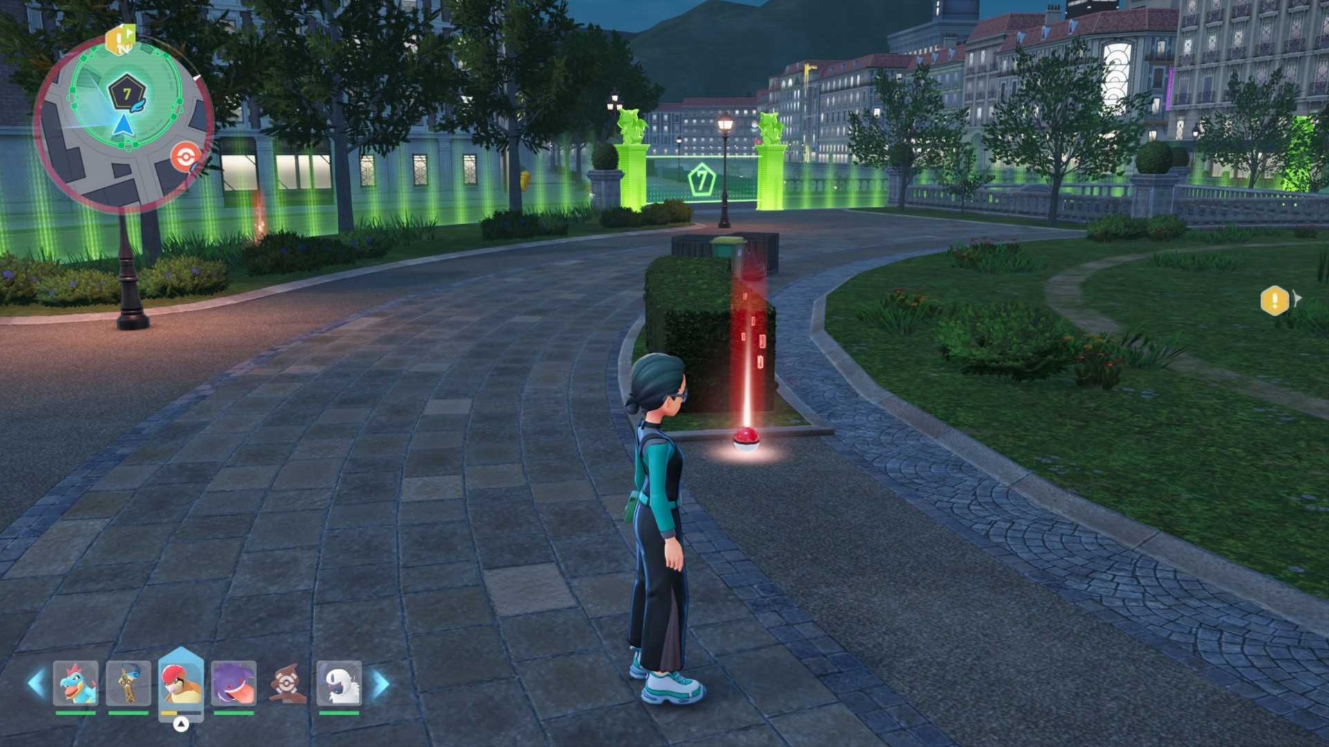 pokemon legends z-a wild zone 7 great ball item location