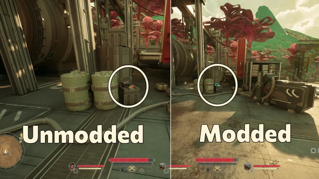 The Outer Worlds 2 — мод подсветки радиуса v1.0