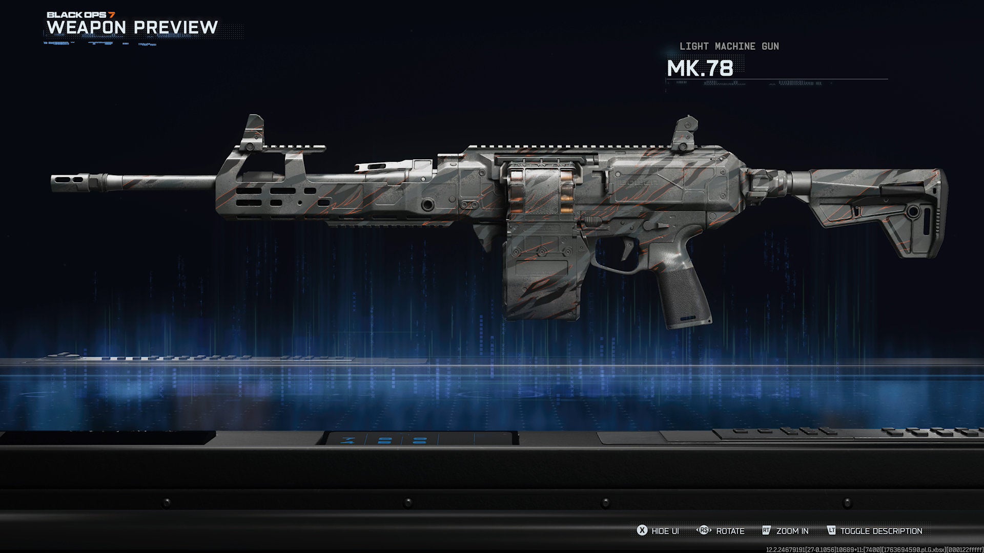Пулемёт MK.78 в Black Ops 7 Zombies.