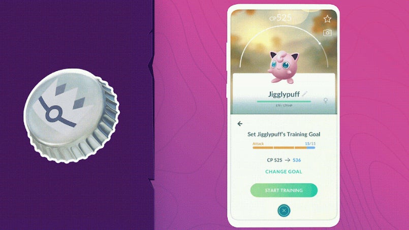 Серебряный колпачок слева от изображения механики Гипер-тренировки.