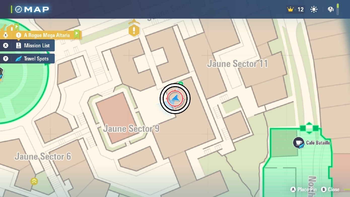 Место Лунного камня помечено на карте Lumiose City в Pokémon Legends Z-A.