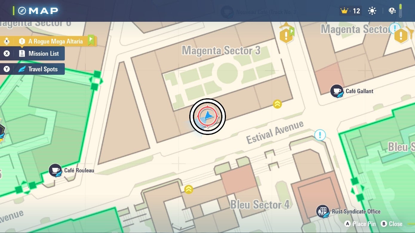 Место Лунного камня помечено на карте Lumiose City в Pokémon Legends Z-A.