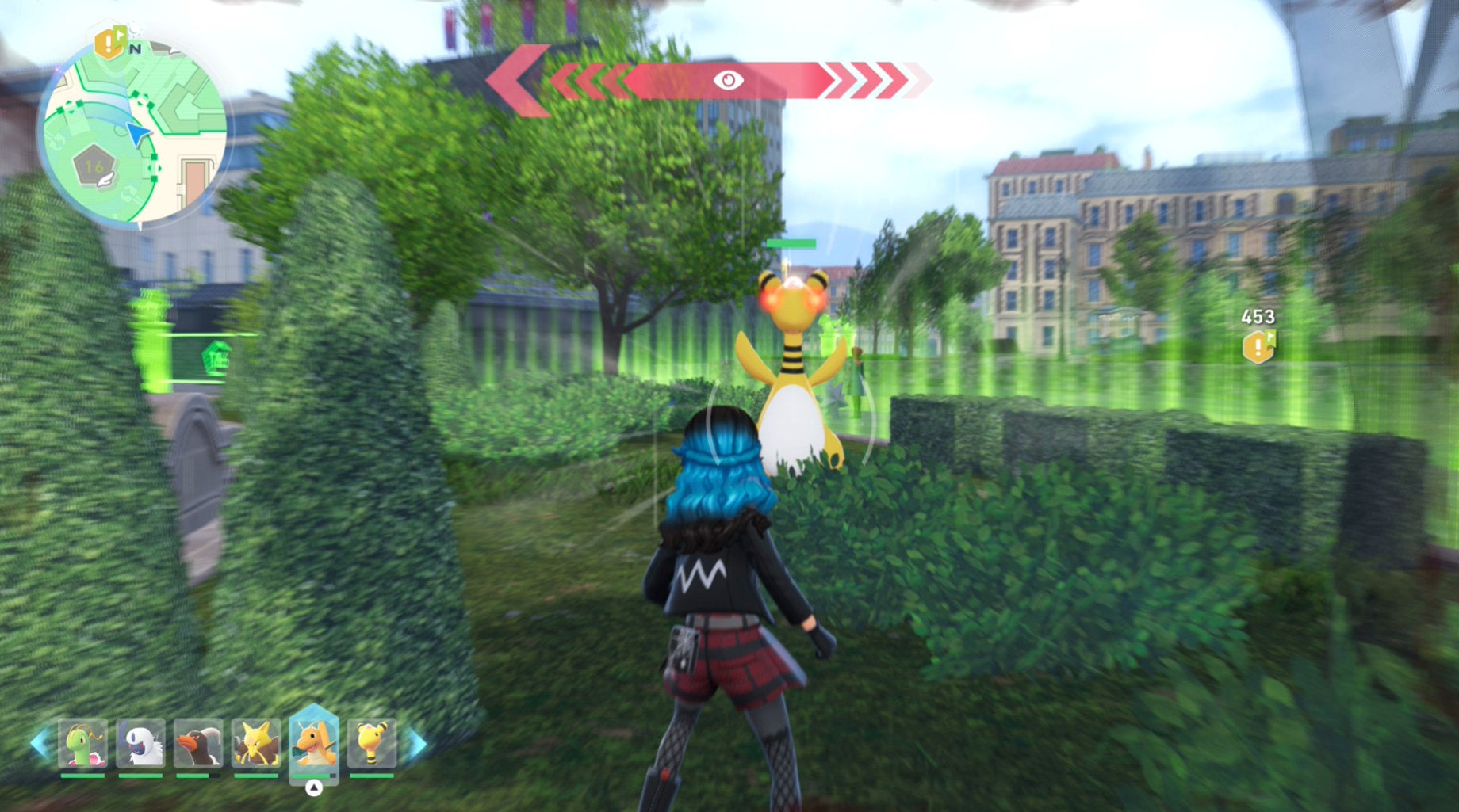 Alpha Ampharos in Wild 16 in Pokémon Legends: Z-A.