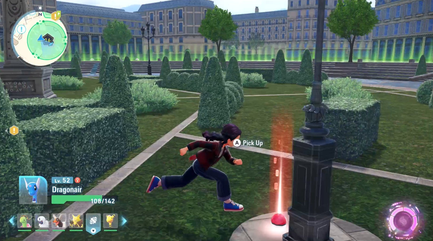 An item location within Wild Zone 16 in Pokémon Legends: Z-A.