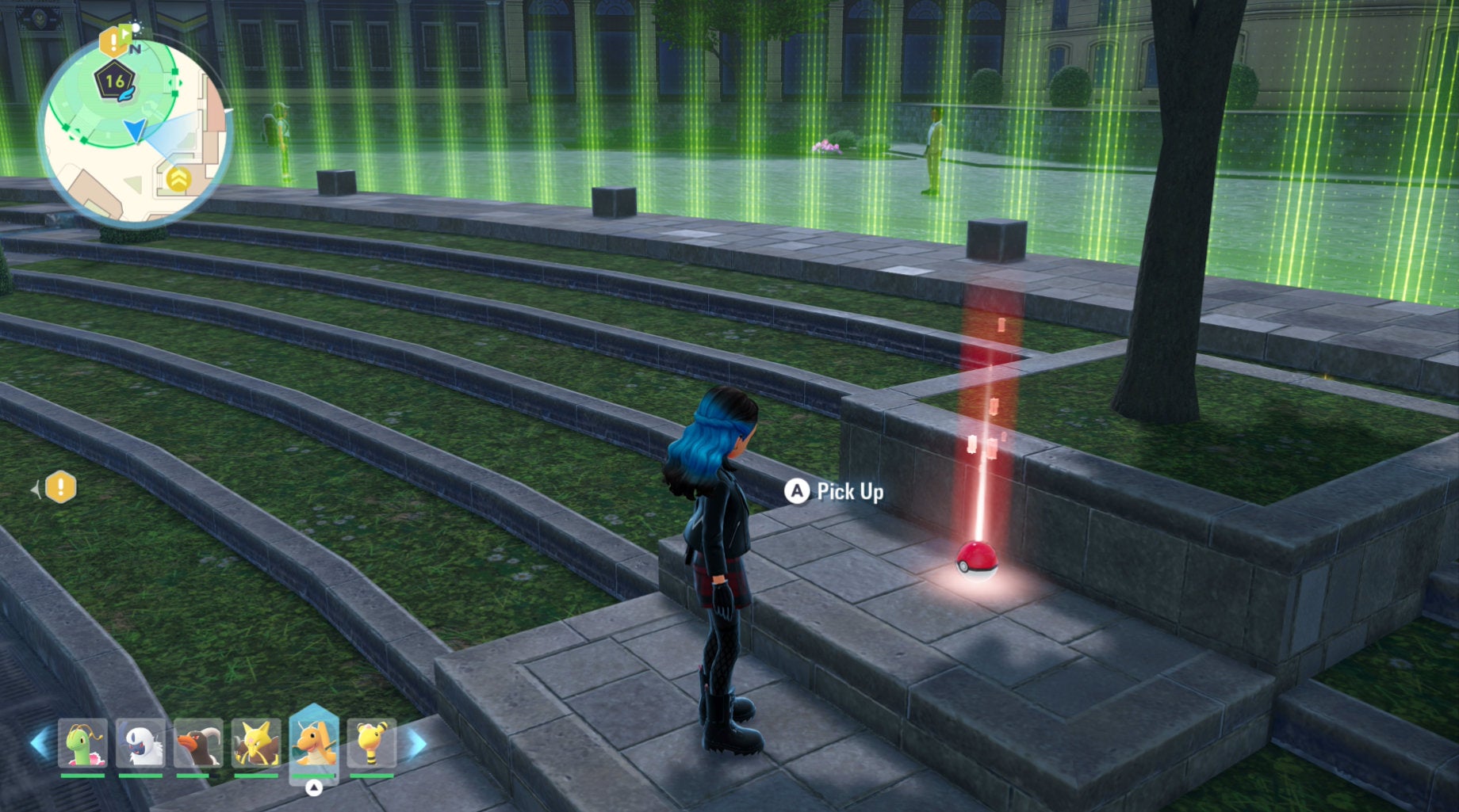 An item location within Wild Zone 16 in Pokémon Legends: Z-A.