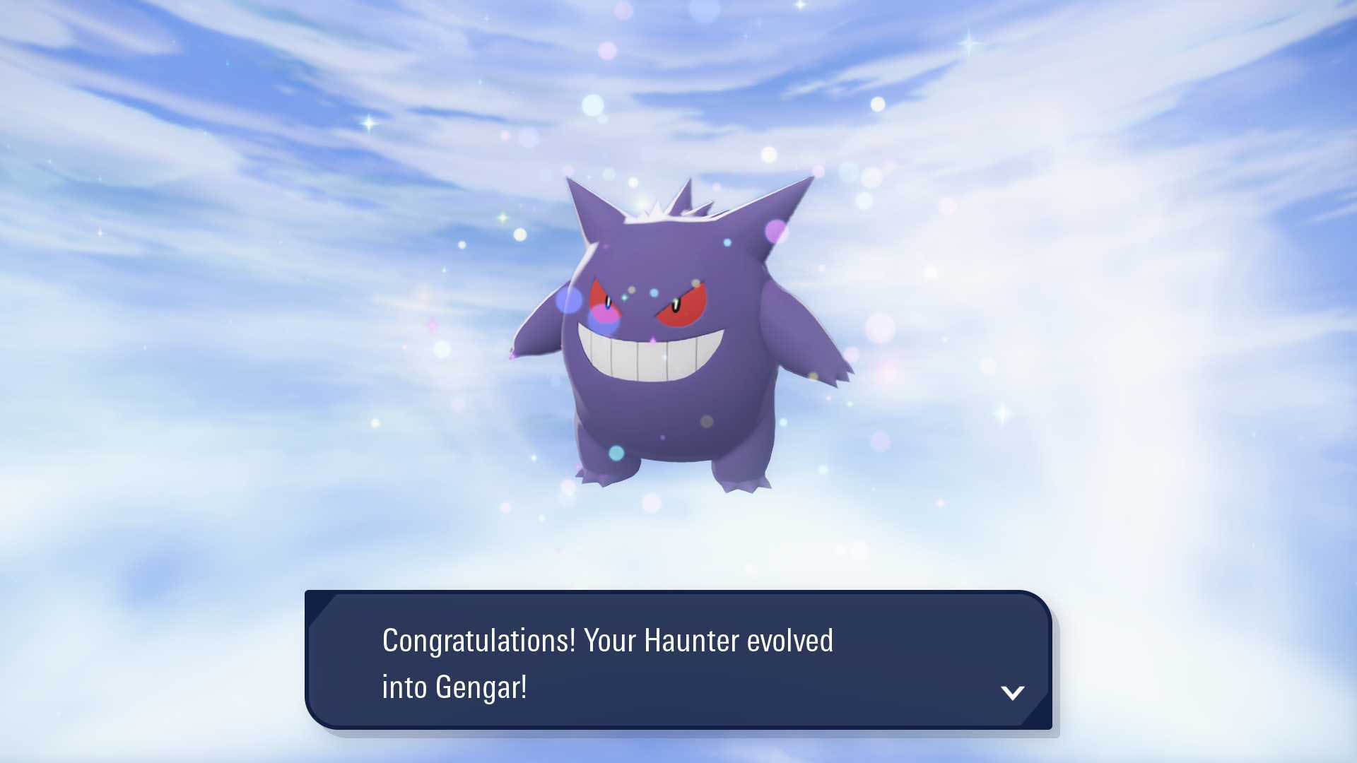 pokemon legends z-a haunter evolved into gengar