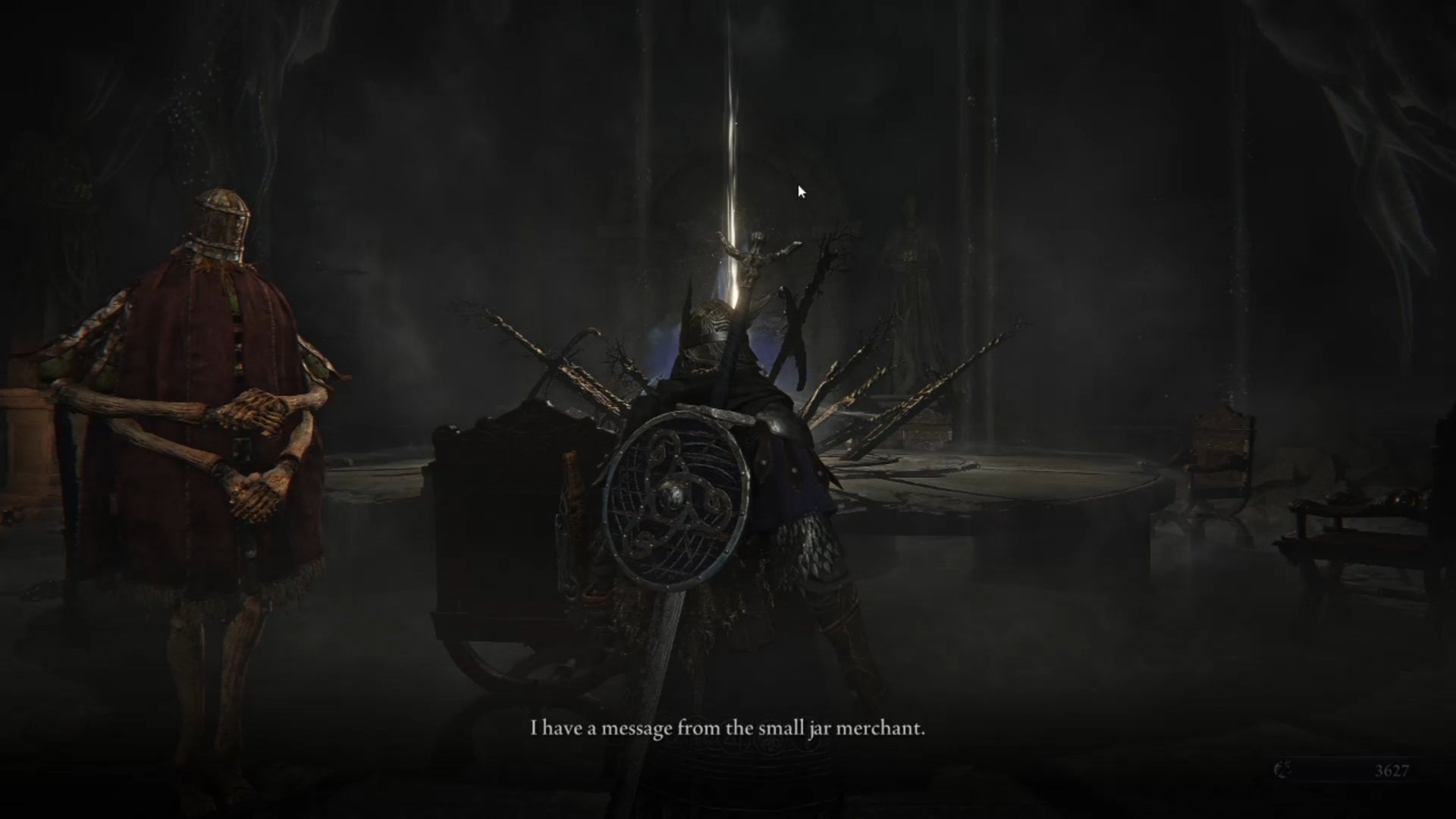 The Iron Menial can be seen speaking to the player  in Elden Ring: Nightreign's The Forsaken Hollows DLC.