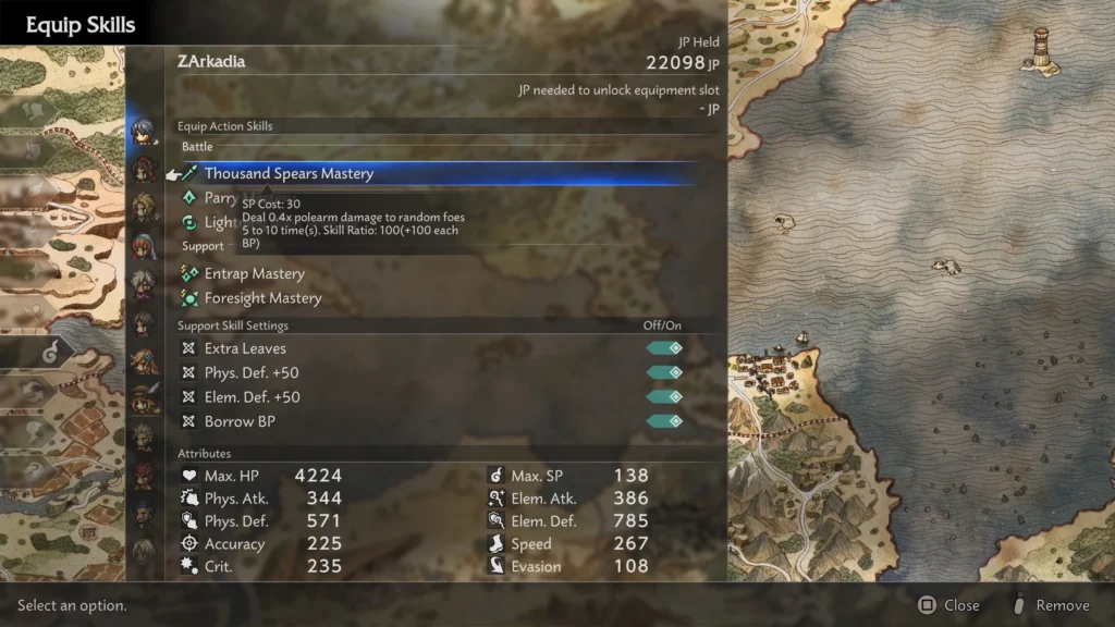 Octopath Traveler 0 — Мод «Подробные описания умений» v1.4