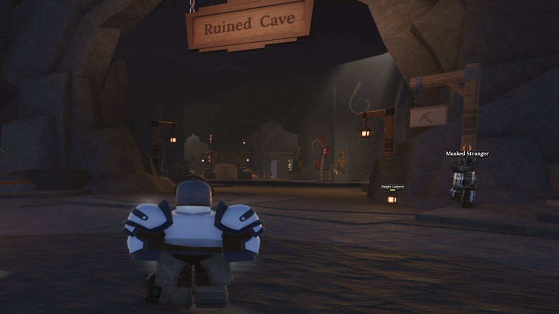 Ruined Cave в The Forge — место, где игроки могут получить Eye Ore.